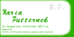 maria putternek business card